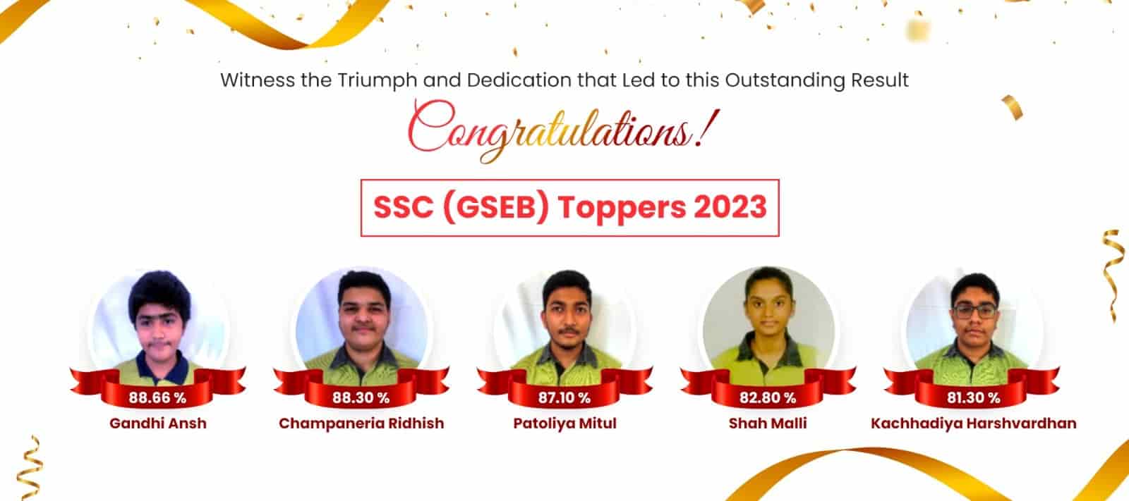 GSEB SSC Toppers